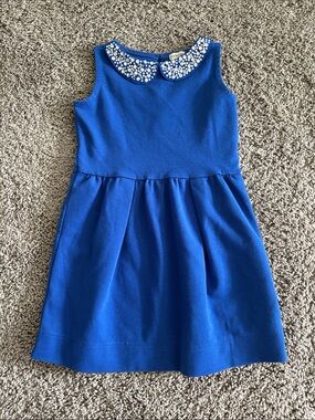 Girls rhinestone collar dress